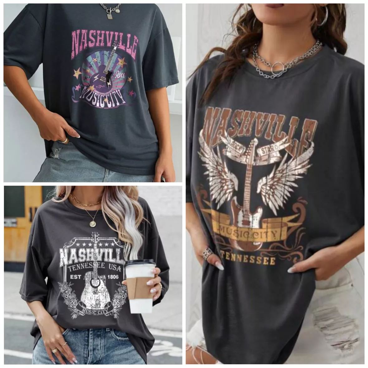 SHEIN EZwear Guitar And Letter … curated on LTK