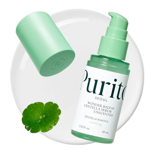 PURITO Centella Unscented Serum, Korean Centella, for All Skin Types, Ampoule, Soothing, Calming, Facial Serum for face, Vegan & Cruelty-Free, Korean Skin Care, 60ml 2fl.oz | Amazon (US)