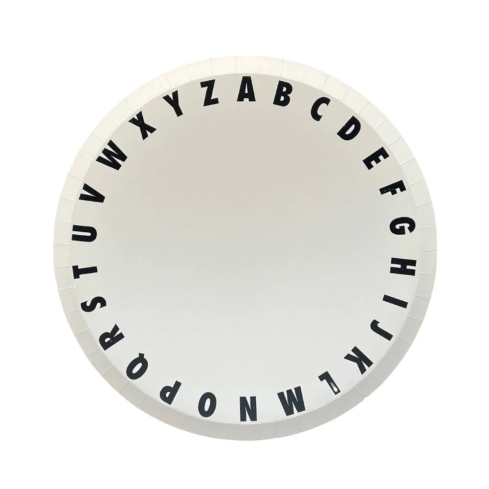 school days large abc plates | Daydream Society