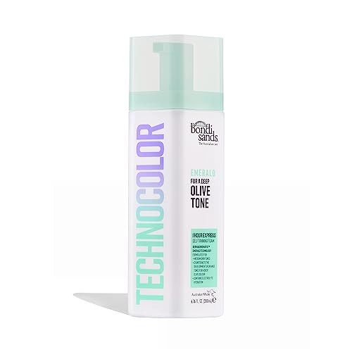 Bondi Sands Technocolor Emerald 1 Hour Express Self Tanning Foam|Best for Medium Skin Tones Looking to Achieve a Deep, Olive Toned Tan|6.76 fl. oz. | Amazon (US)