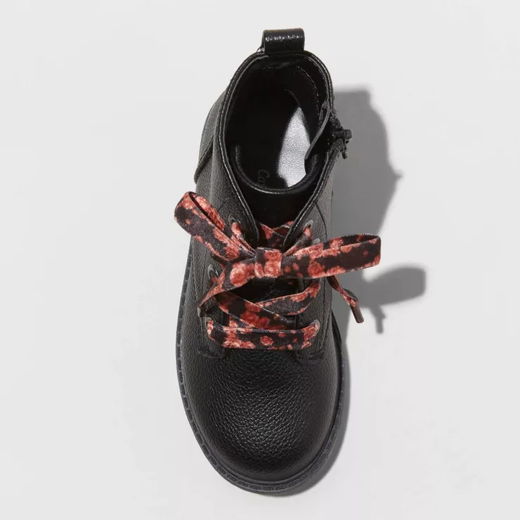 Toddler Girls' Giovanna Lace-Up Zipper Combat Boots - Cat & Jack™ | Target
