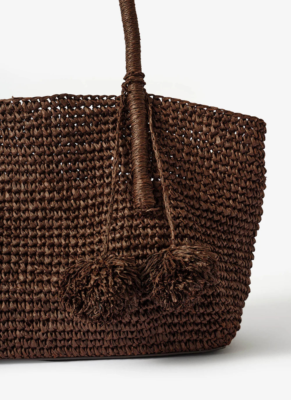 Blake Brown Woven Tote Bag | Mint Velvet