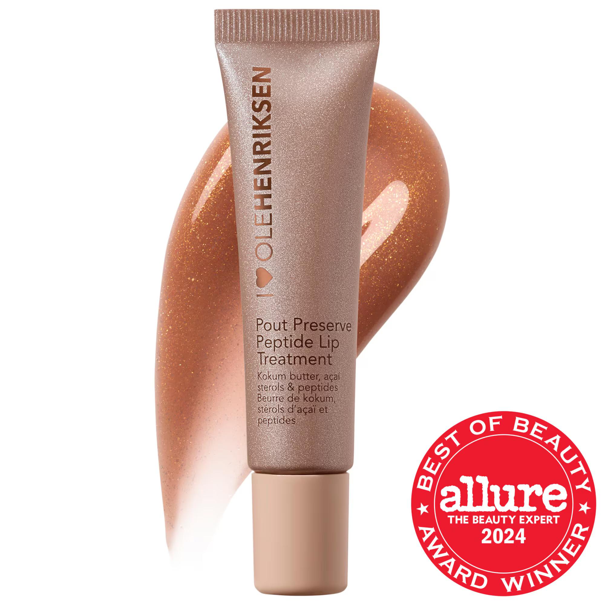 OLEHENRIKSEN Pout Preserve Hydrating Peptide Lip Treatment Creme Brulee Glimmer 0.4 oz / 12 ml | Sephora (US)