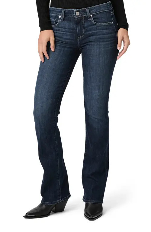 PAIGE Manhattan Mid Rise Bootcut Jeans in Shipwreck at Nordstrom, Size 23 | Nordstrom