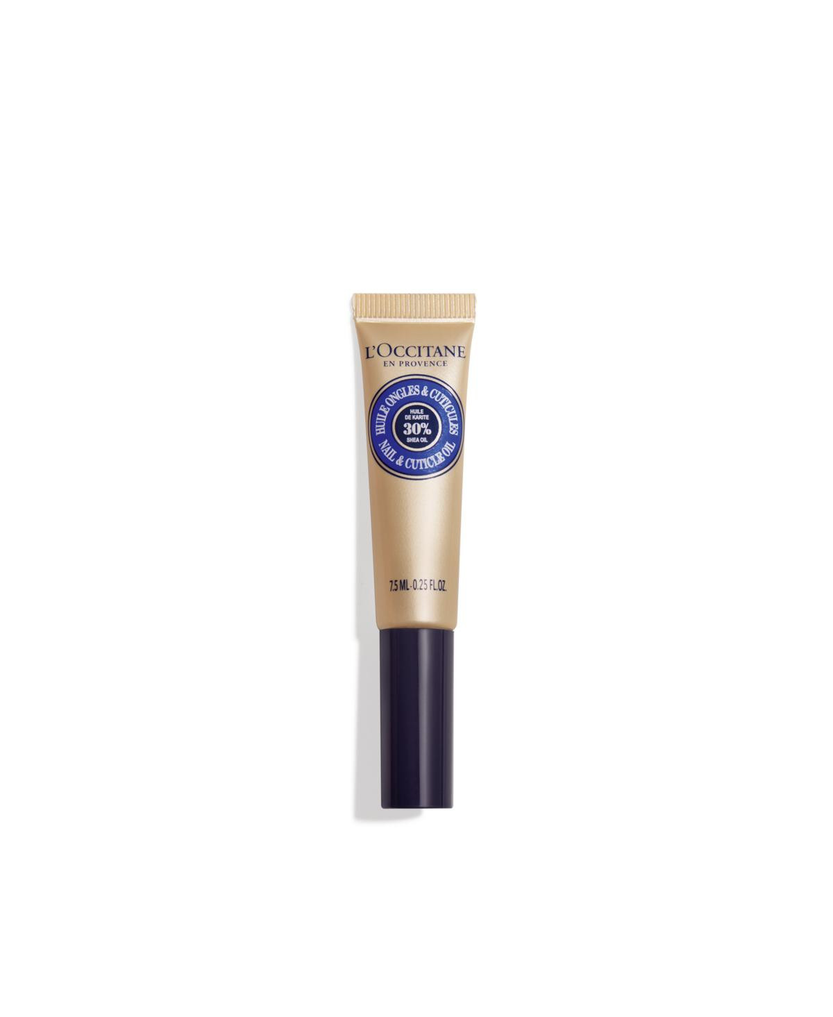 L'Occitane Nourishing Nail & Cuticle Oil with 30% Shea Oil, 0.25 fl. oz. | Macy's