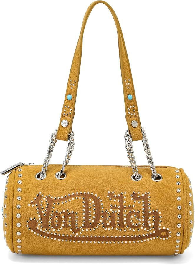 Von Dutch Barrel Bag, Vegan Leather Shoulder Bag | Amazon (US)