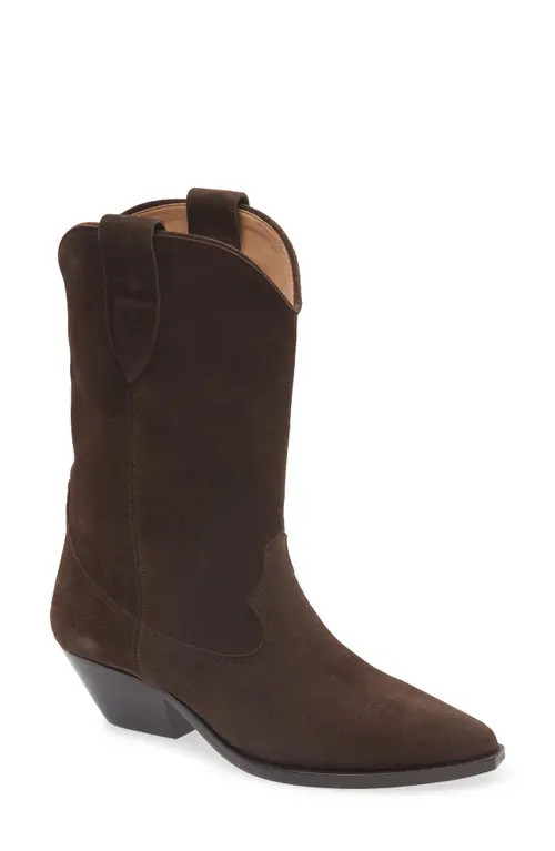Isabel Marant Duerto Western Boot in Chocolate at Nordstrom, Size 6Us | Nordstrom