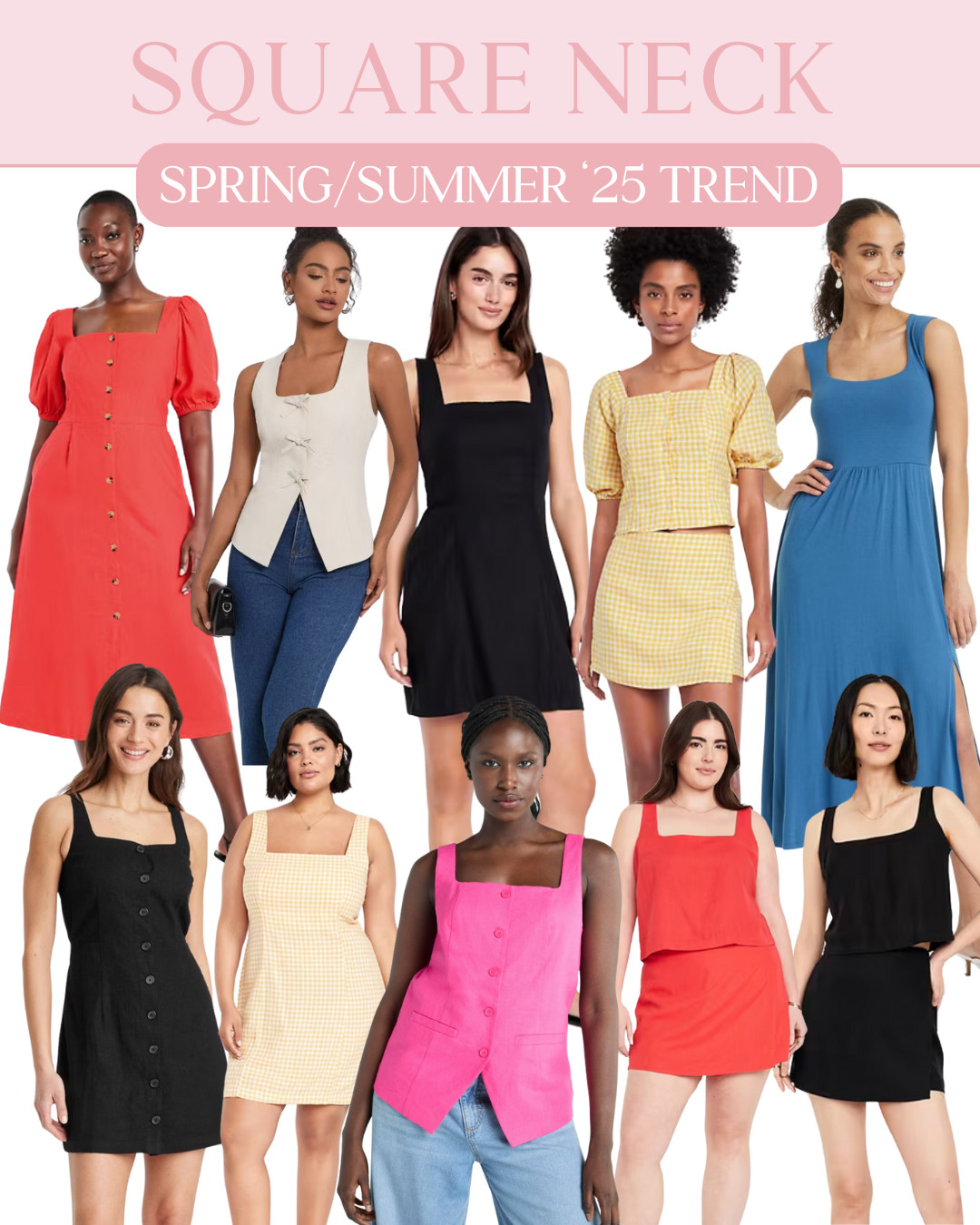 🌸 Spring & Summer Fashion Trends 2025 ✨TREND: SQUARE NECKLINE

Ready to refresh your wardrobe with this season’s must-have styles? I just shared a brand new YouTube video breaking down the top wearable fashion trends for Spring & Summer 2025 — featuring affordable finds from Walmart, Target,  Old Navy and more!💛

Whether you’re dressing for everyday errands, work, vacation, or special occasions — this video has you covered with classic, fun, and flattering styles you’ll actually wear for Spring Summer 2025.

🎥 shop everything linked here on LTK!

#LTKSpring #LTKSummer #SpringFashion2025 #SummerStyle2025 #MomStyle #AffordableFashion #LTKTrends #WearableTrends #MidsizeFashion #WalmartFashion #TargetStyle #OldNavyStyle #EverydayStyle #VacationOutfits #CapsuleWardrobe #PreppyStyle #ClassicStyle #ChicAndCasual 

 #LTKMidsize #LTKFindsUnder50 #LTKFindsUnder100