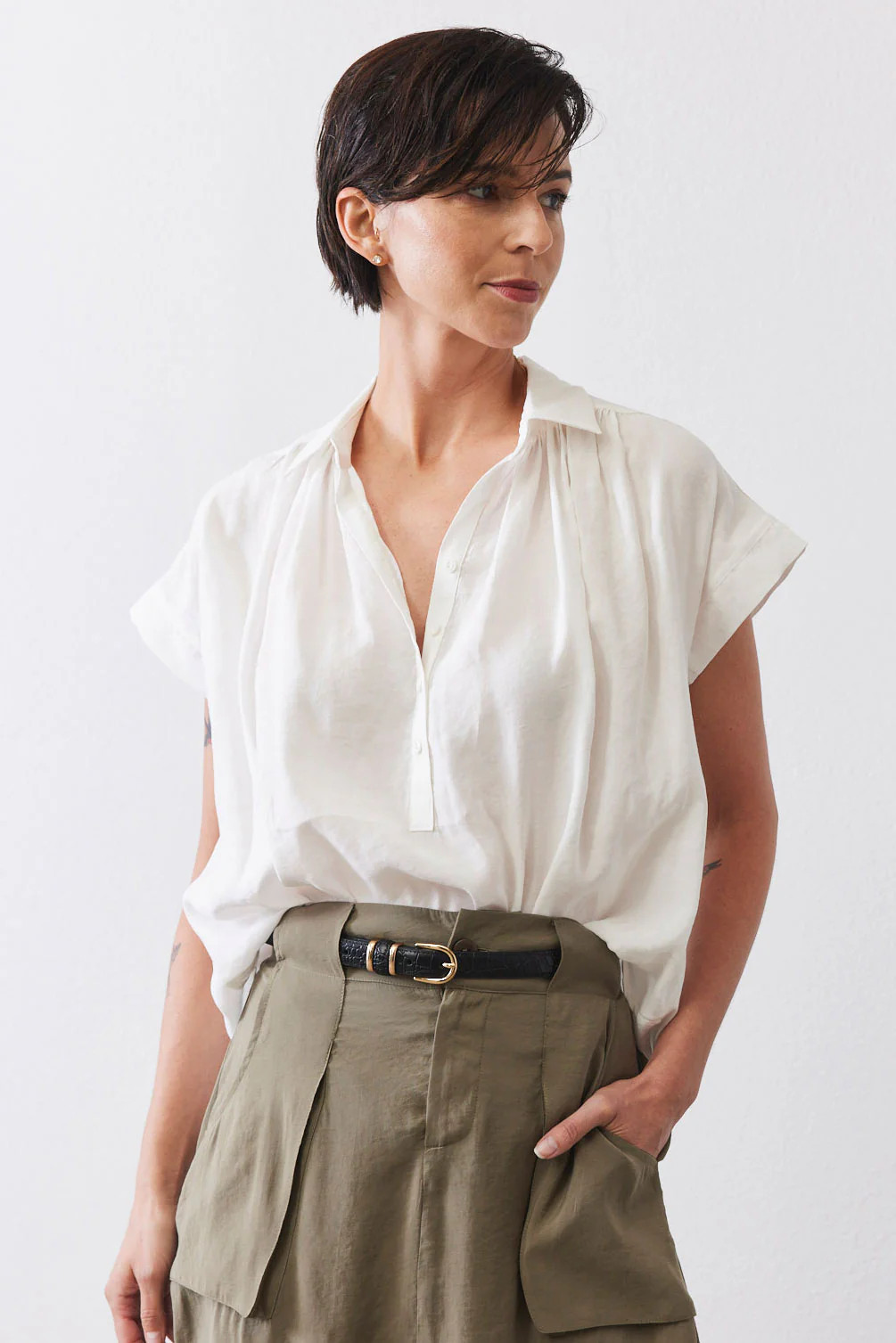 The Nonchalant Oversized Voile Blouse | Ruti