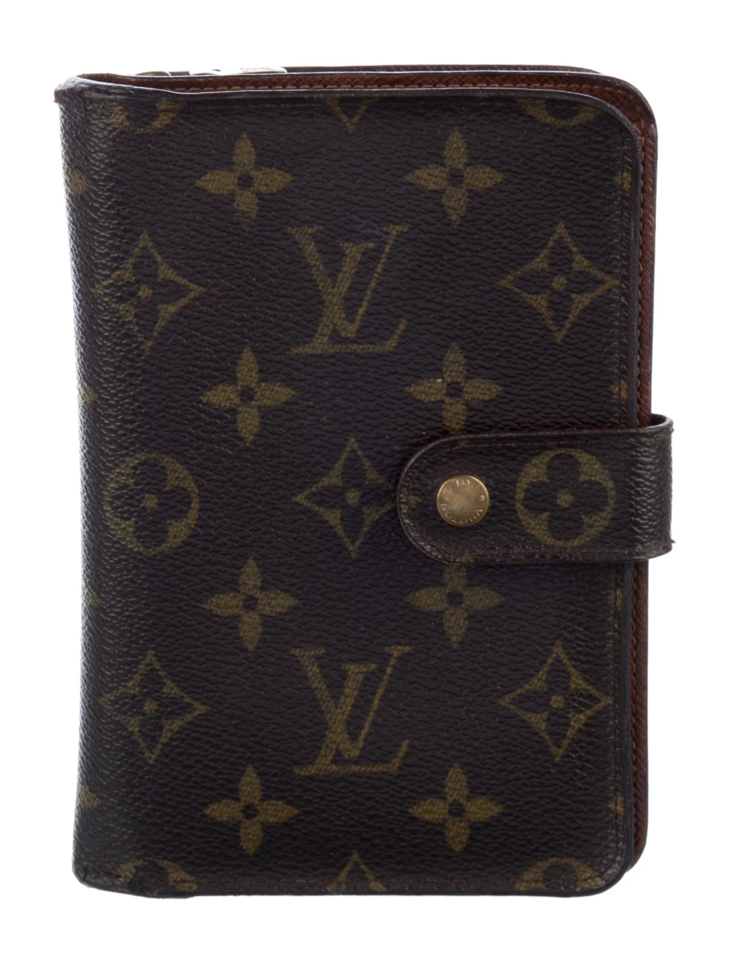 Louis Vuitton LV Monogram Coated Canvas Porte-Papier Zippé Wallet - Brown Wallets, Accessories -... | The RealReal
