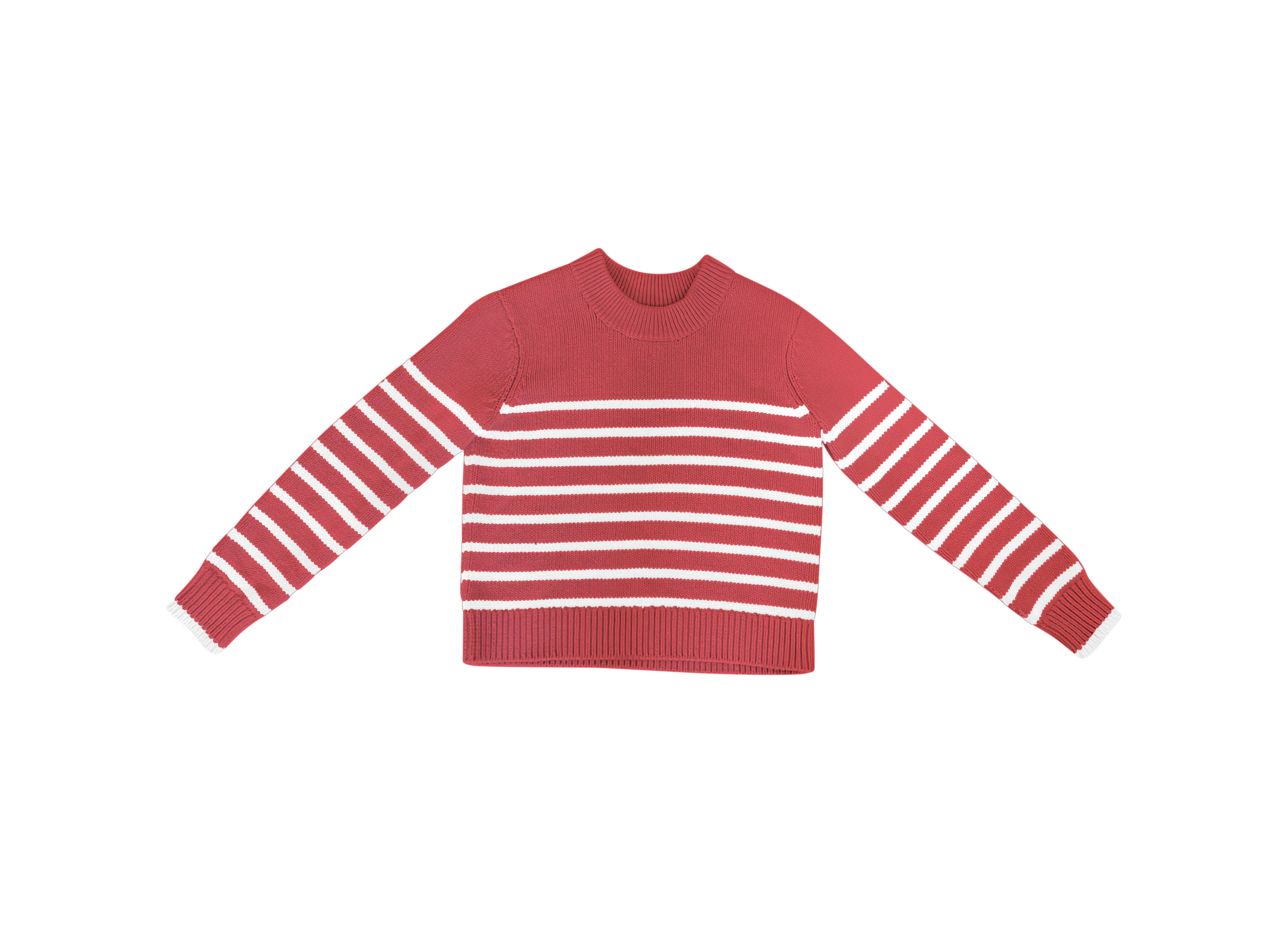 Red and White Stripe Sweater | Red Stripe Sweater | tutto | tutto