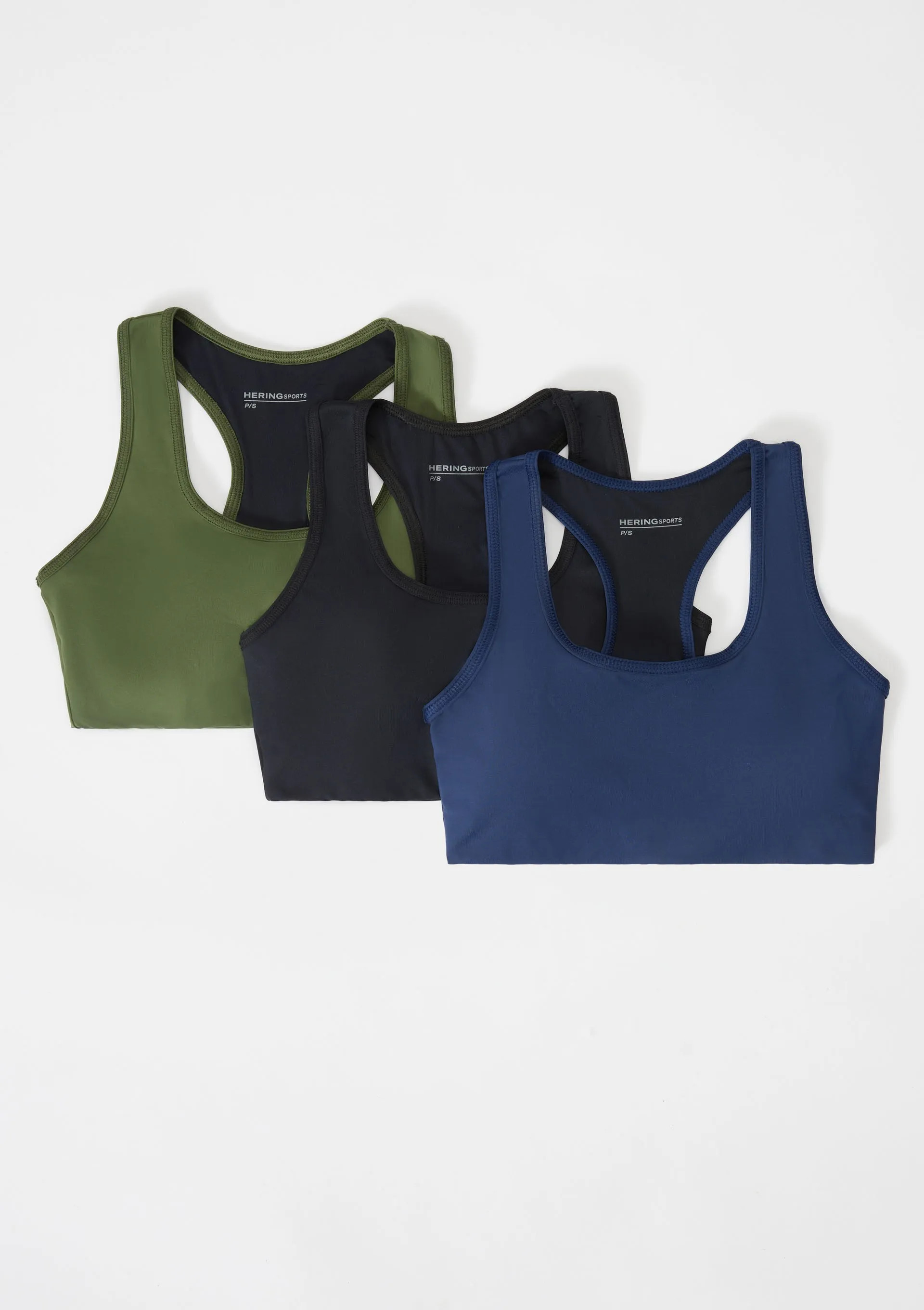 Kit Com 3 Tops Esportivos Feminino Nadador - Multicolorido | Hering (BR)