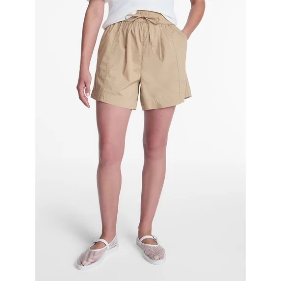 Time and Tru Women's Poplin Short, Sizes XS - XXXL | Walmart (US)