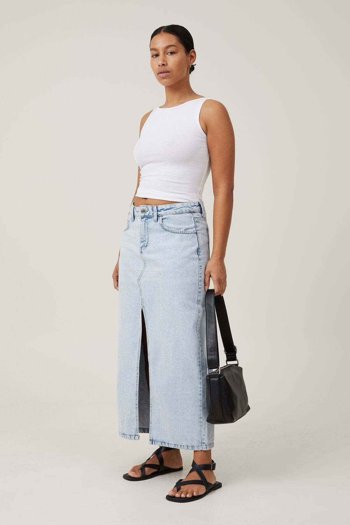 Bailey Denim Maxi Skirt | Cotton On (US)