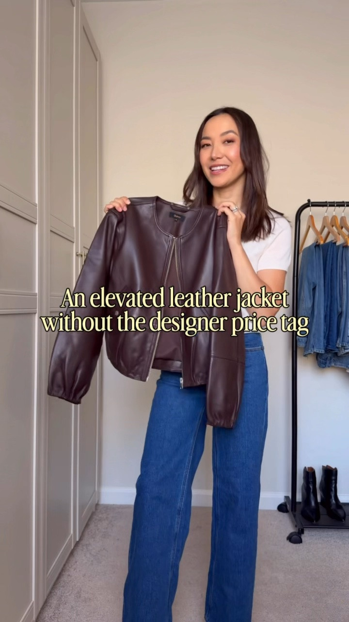 An elevated leather jacket for fall — xs, beautiful & soft leather 

@onequince
Bella relaxed jeans 25
Small bucket bag

Linked a few more fall finds

#quincepartner

#LTKootd #LTKSeasonal