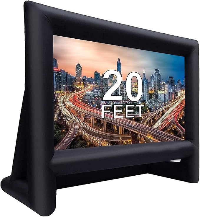 20 Feet Inflatable Projector Screen Outdoor Inflatable Movie Screen with Air Blower Storage Bag, ... | Amazon (US)