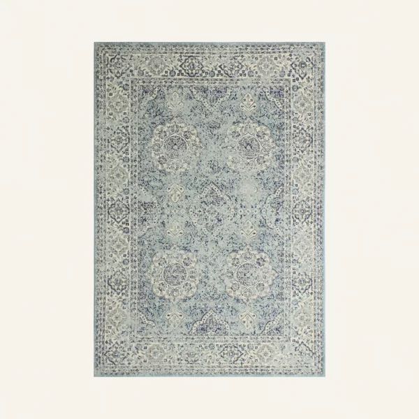 Alfonso Oriental Aqua Area Rug | Wayfair North America