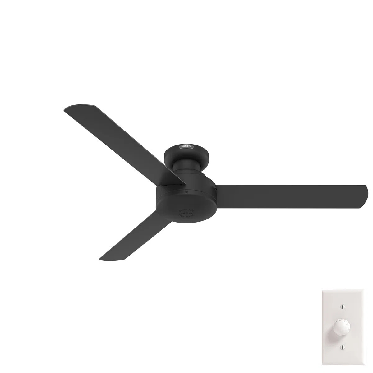 Presto 52" 3 - Blade Modern Low Profile Indoor Ceiling Fan with Wall Control | Wayfair North America