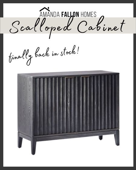 This gorgeous black scalloped cabinet is finally back in stock! Looks so high end and two would make a great set of nightstands on either side of a bed! 😍

Cabinet. Side tables. Nightstands. Fluted cabinet. Black sideboard.

#target #targethome 

#LTKstyletip #LTKFind #LTKhome