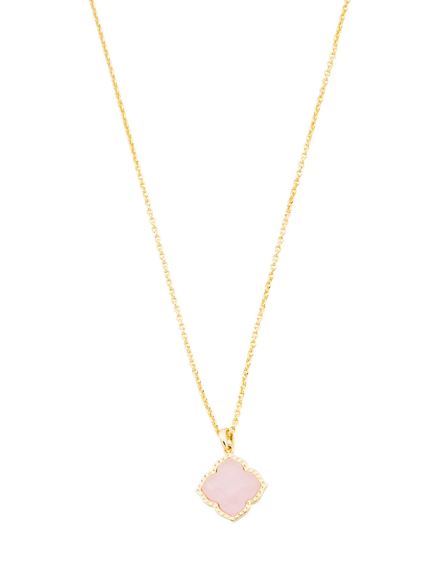 Gold Rose Quartz Mallory Pendant Necklace | TJ Maxx