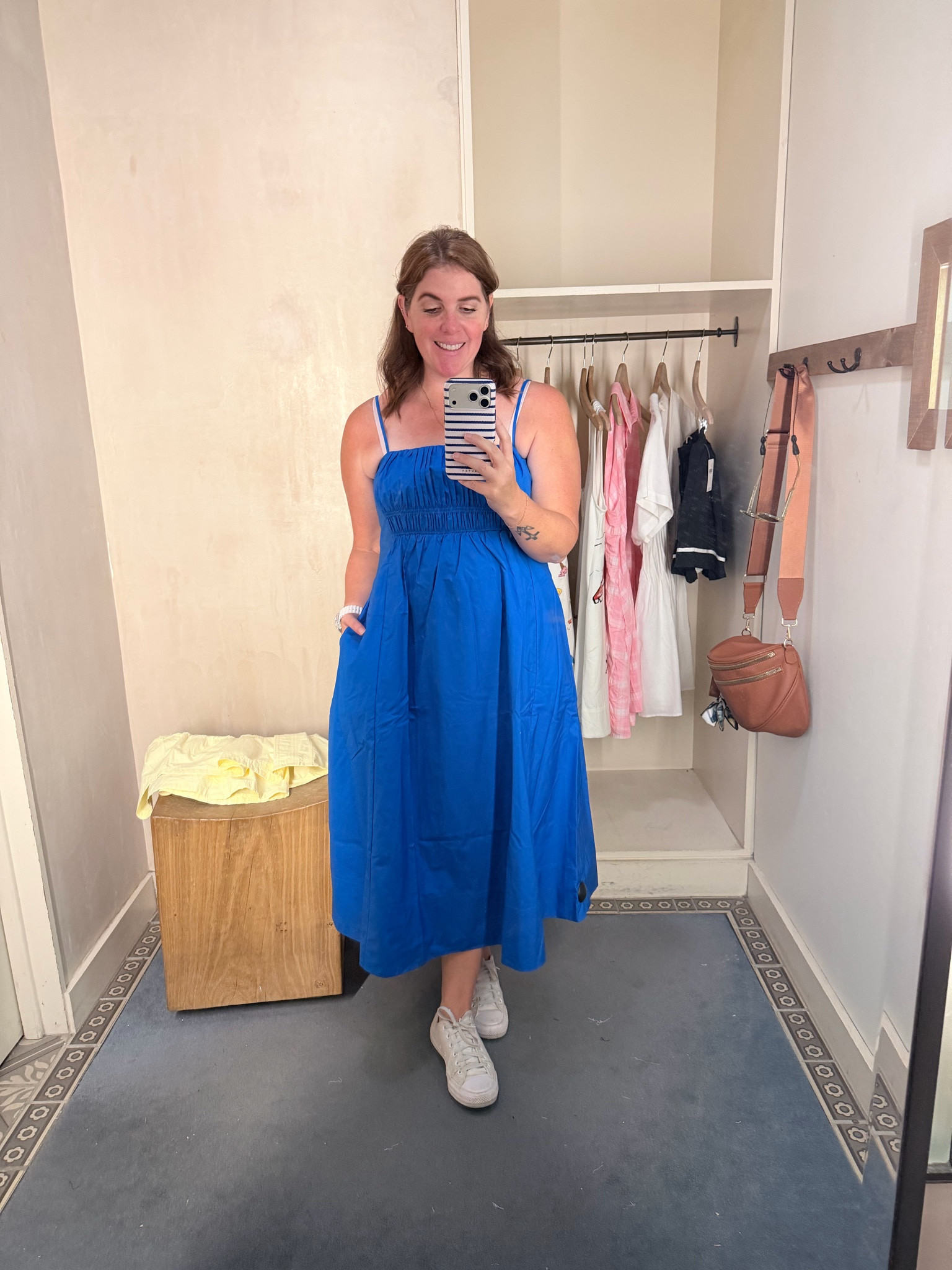 Everything about this dress is perfection! 

This dress could take you from the office, to date night, to a weekend farmers market! The dress runs TTS (I’m in a medium) and comes in several gorgeous color options!

#LTKootd #LTKSeasonal #LTKMidsize