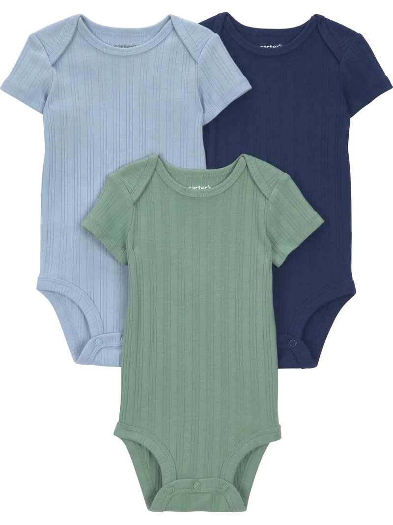 Carter's Child of Mine Baby Bodysuits, 3-Pack, Sizes Preemie-24 Months | Walmart (US)