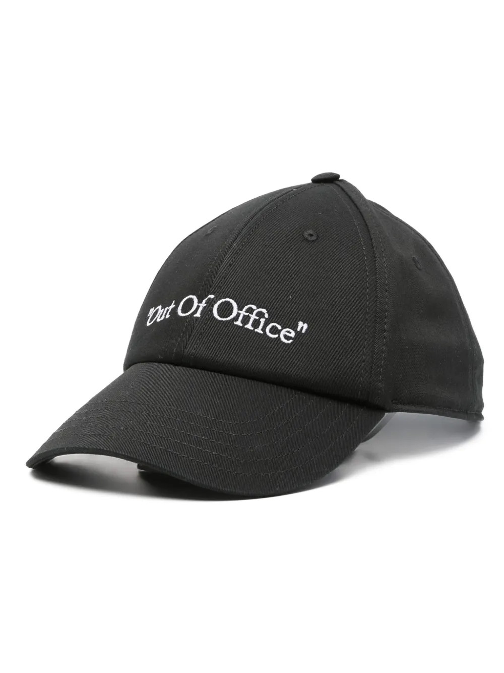 Off-White Out Of Office Baseball Cap | Black | FARFETCH | Farfetch Global