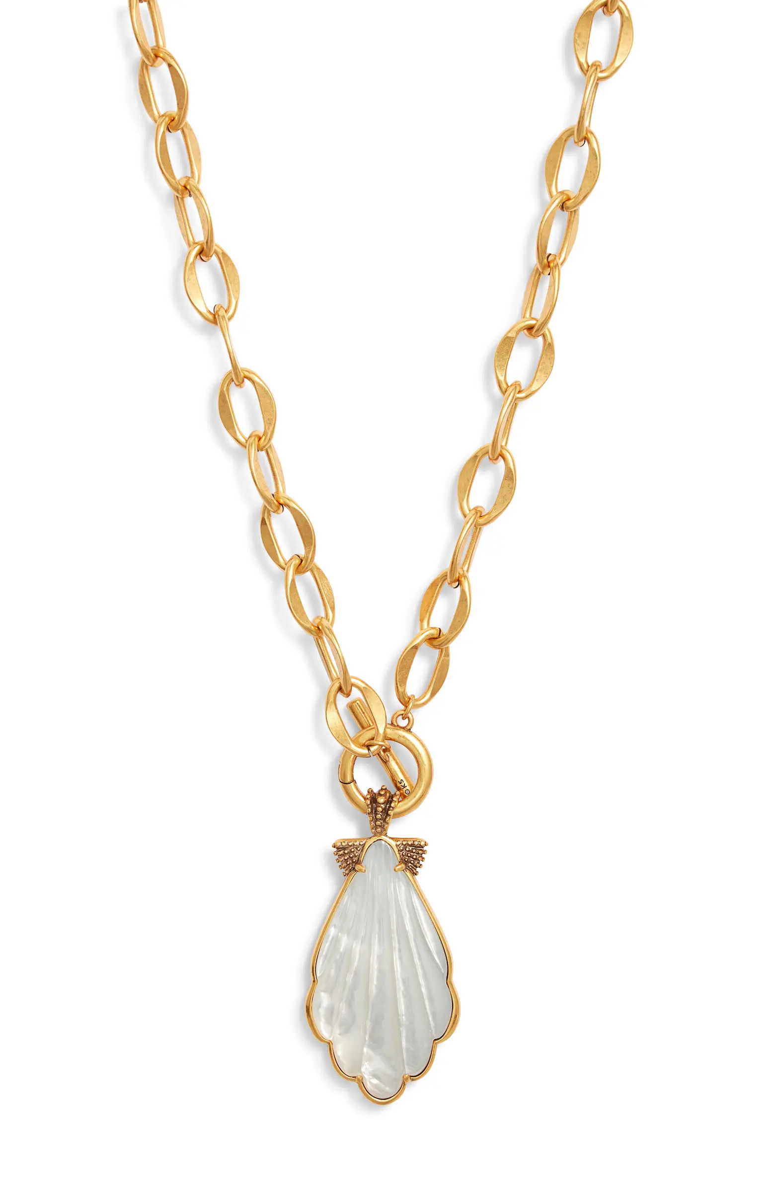 Kendra Scott Alexa Mother of Pearl Statement Necklace | Nordstrom | Nordstrom