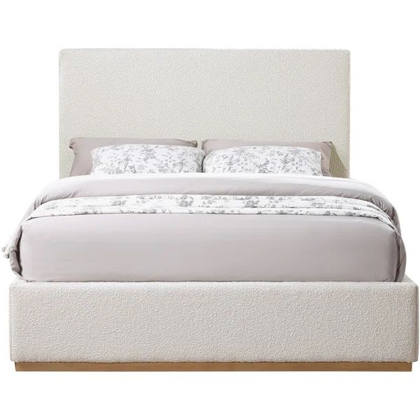 Piero Boucle Fabric Bed | Wayfair North America