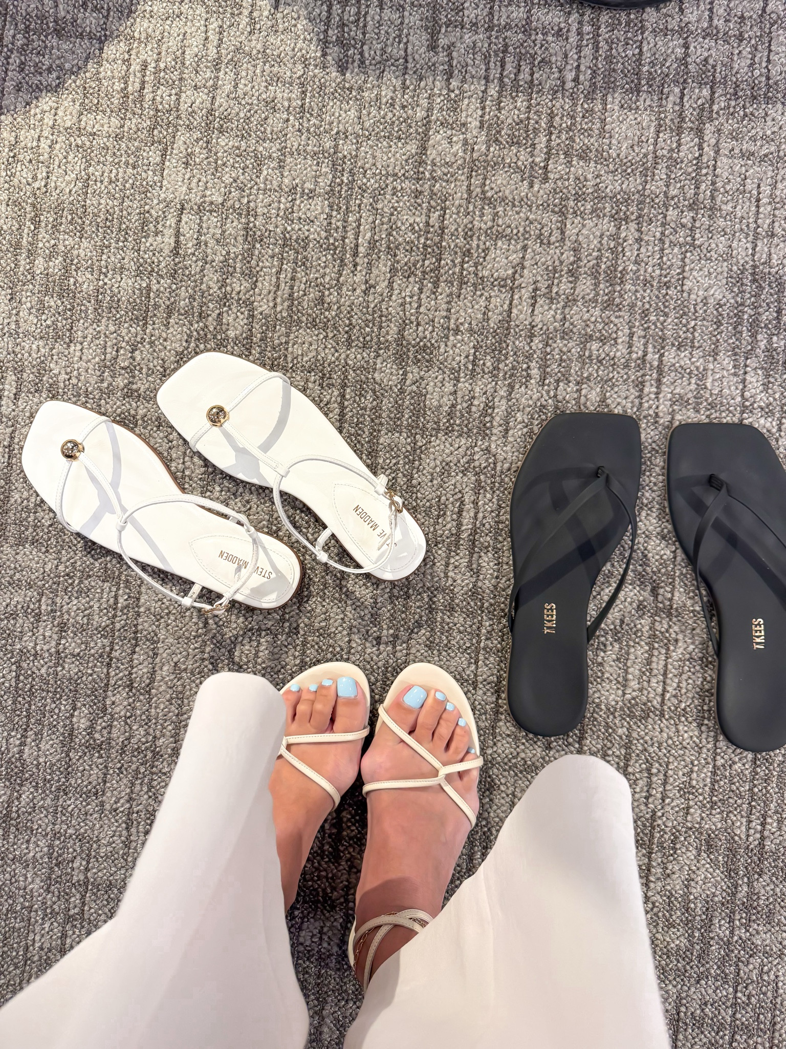 Nordstrom shoe try on 
Both size 8