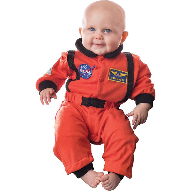 Jr. Astronaut Romper, Orange | Maisonette