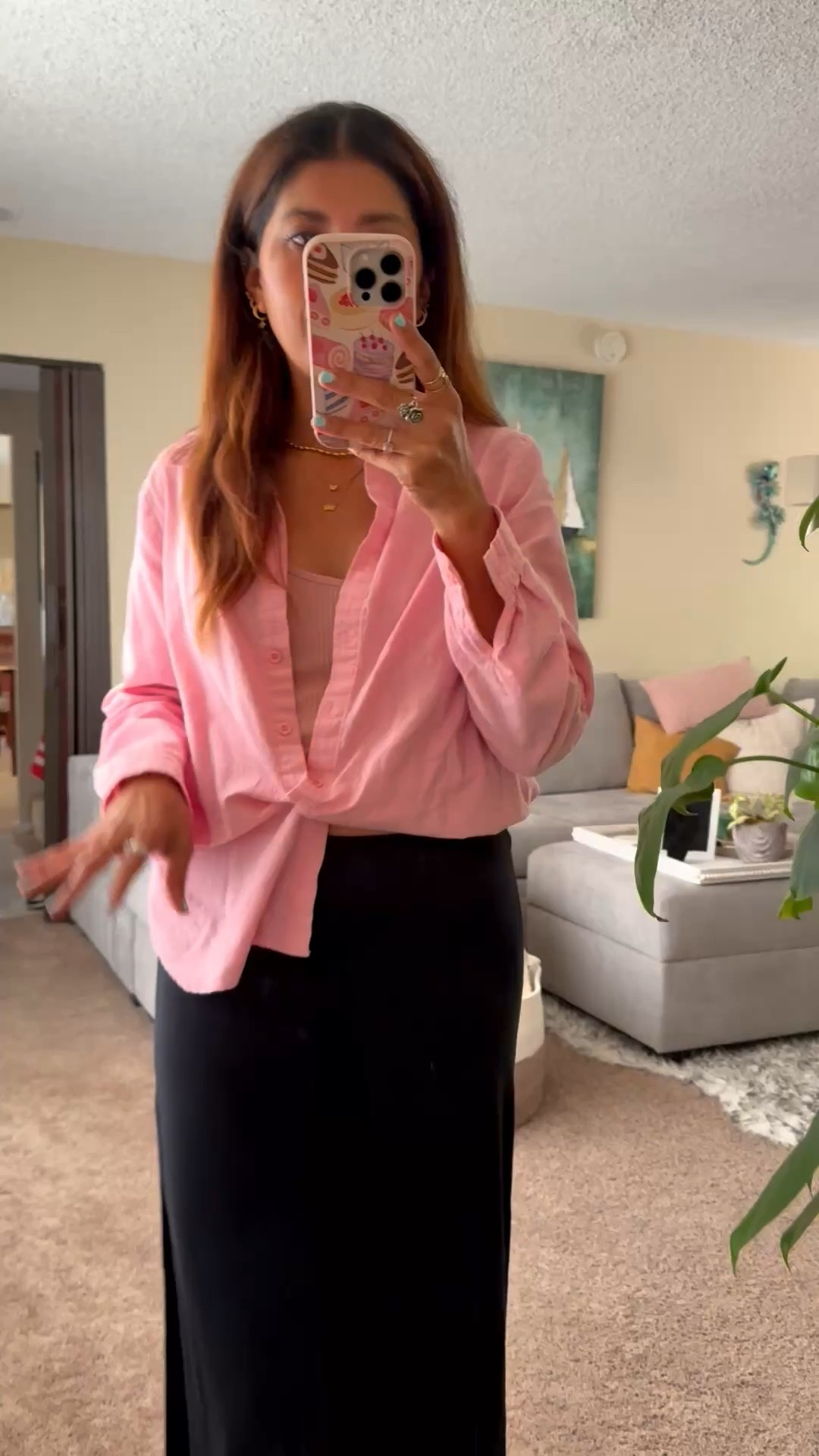 Effortless chic with a comfy twist 🤍 Loving this everyday OOTD featuring a soft bralette layered under an oversized button-down, paired with flowy palazzo pants for that flattering, elongated look. Styled it with my go-to Birkenstock sandals for the perfect mix of casual + elevated. Easy, breathable, and perfect for busy days or weekend plans ✨


bralette outfit, oversized button down shirt outfit, palazzo pants outfit, casual chic style, effortless outfit ideas, spring summer outfit, neutral outfit inspo, comfy stylish outfit, mom style outfit, everyday fashion look, wide leg pants outfit, relaxed fit outfit, minimal style outfit, Birkenstock sandals outfit, street style casual, california style outfit

#LTKstyle #LTKunder100 #LTKfit #casualchic #everydaystyle #ootdinspo #palazzopants #birkenstockstyle #springoutfit #summerstyle #momstyle #effortlessstyle #neutralstyle #outfitideas #styleinspo

#LTKootd #LTKSeasonal #LTKOver40