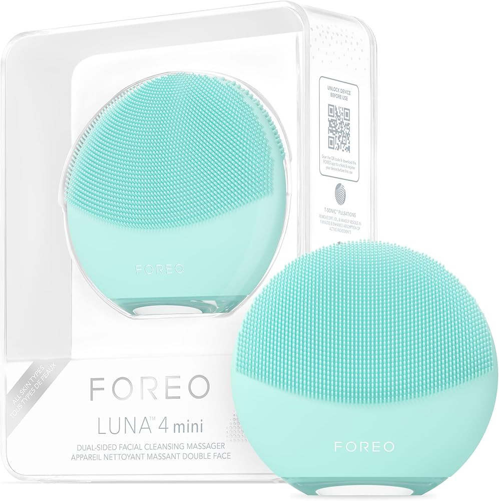 FOREO Luna 4 Mini Face Cleansing Brush & Face Massager | Premium Face Care | Enhances Absorption ... | Amazon (US)