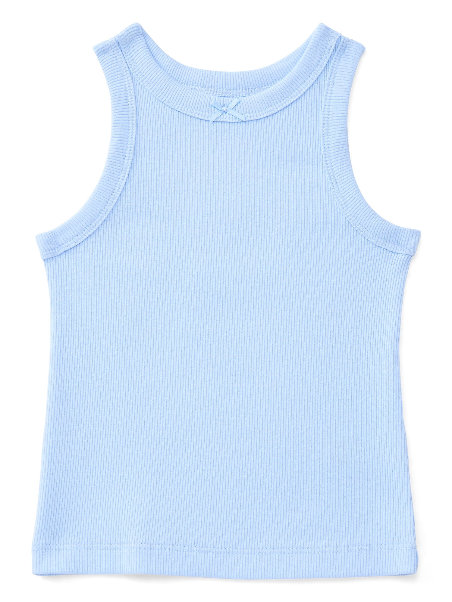 Wonder Nation Toddler Girl Solid Ribbed Tank Top, Sizes 18M-5T | Walmart (US)