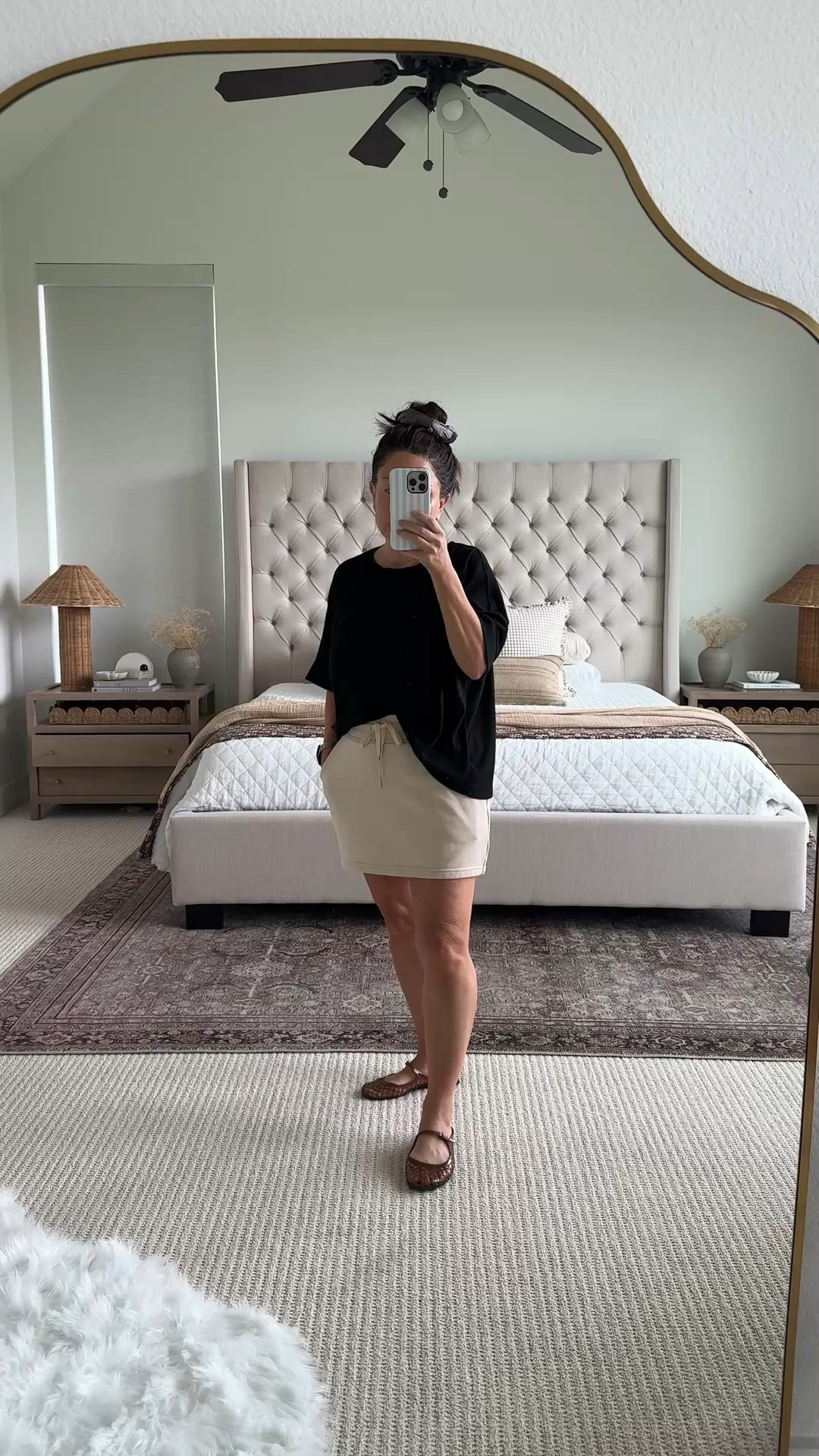 Easy summer outfit that looks put together with minimal effort. This oversized black tee paired with a comfy drawstring skirt is one of those outfits I reach for again and again. Finished it off with woven flats for an elevated casual look that’s perfect for errands, coffee runs, travel days, or everyday wear.

Follow me on LTK for daily fashion, home decor, and Amazon finds.

#LTKootd #LTKvlog #LTKPetite