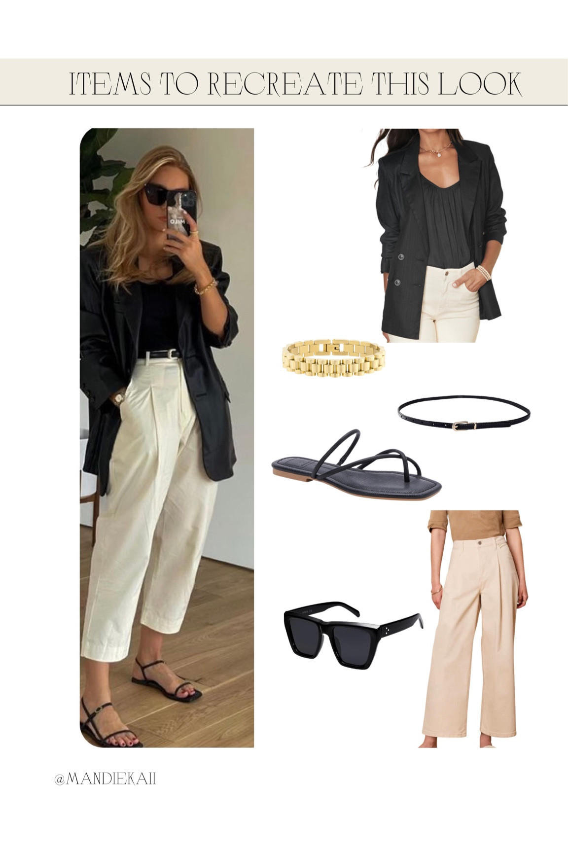 Recreating a Pinterest inspired look with links to pieces! 

Use code MANDIE20 to save on the bracelet here