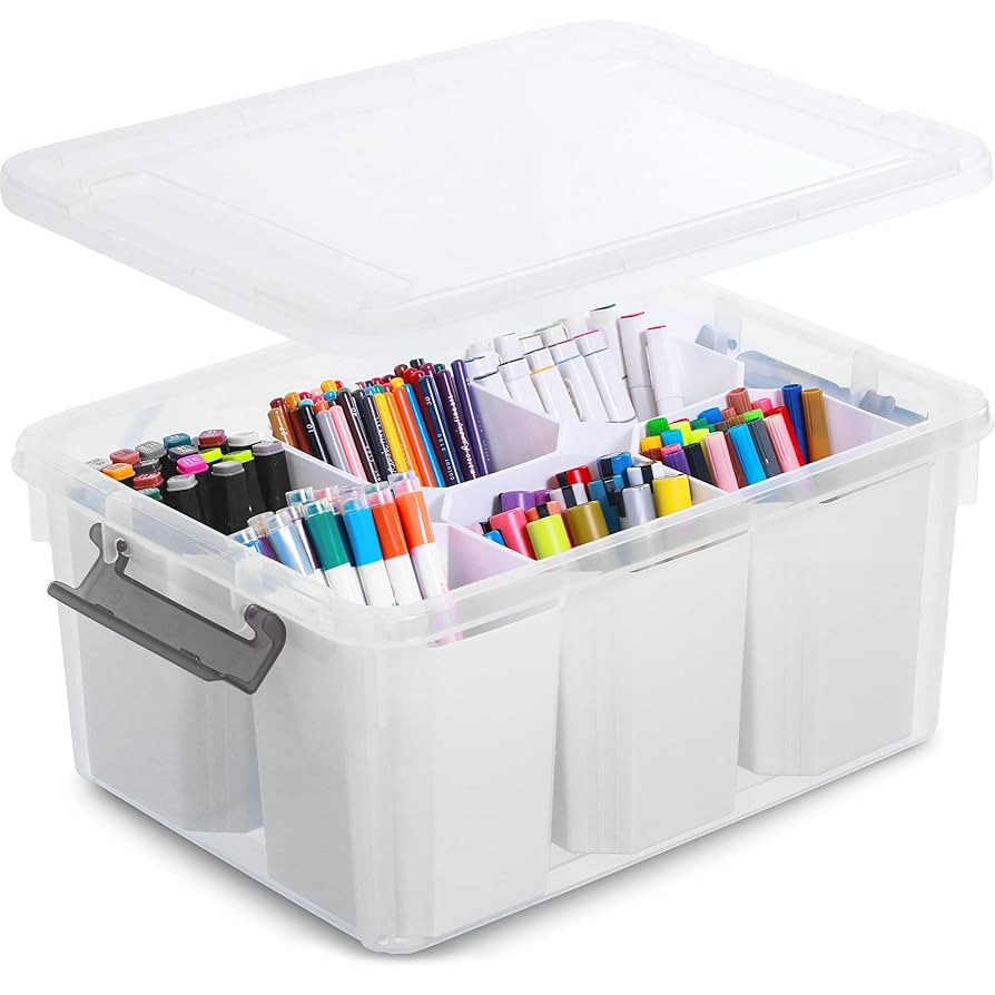 Citylife 17 QT Plastic Storage Bins Clear Storage Box with Lids Multipurpose Stackable Storage Co... | Amazon (US)