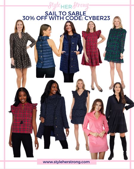 30% off holiday dresses and outfits from sail to sable with code: CYBER23

#LTKCyberWeek #LTKsalealert #LTKHoliday