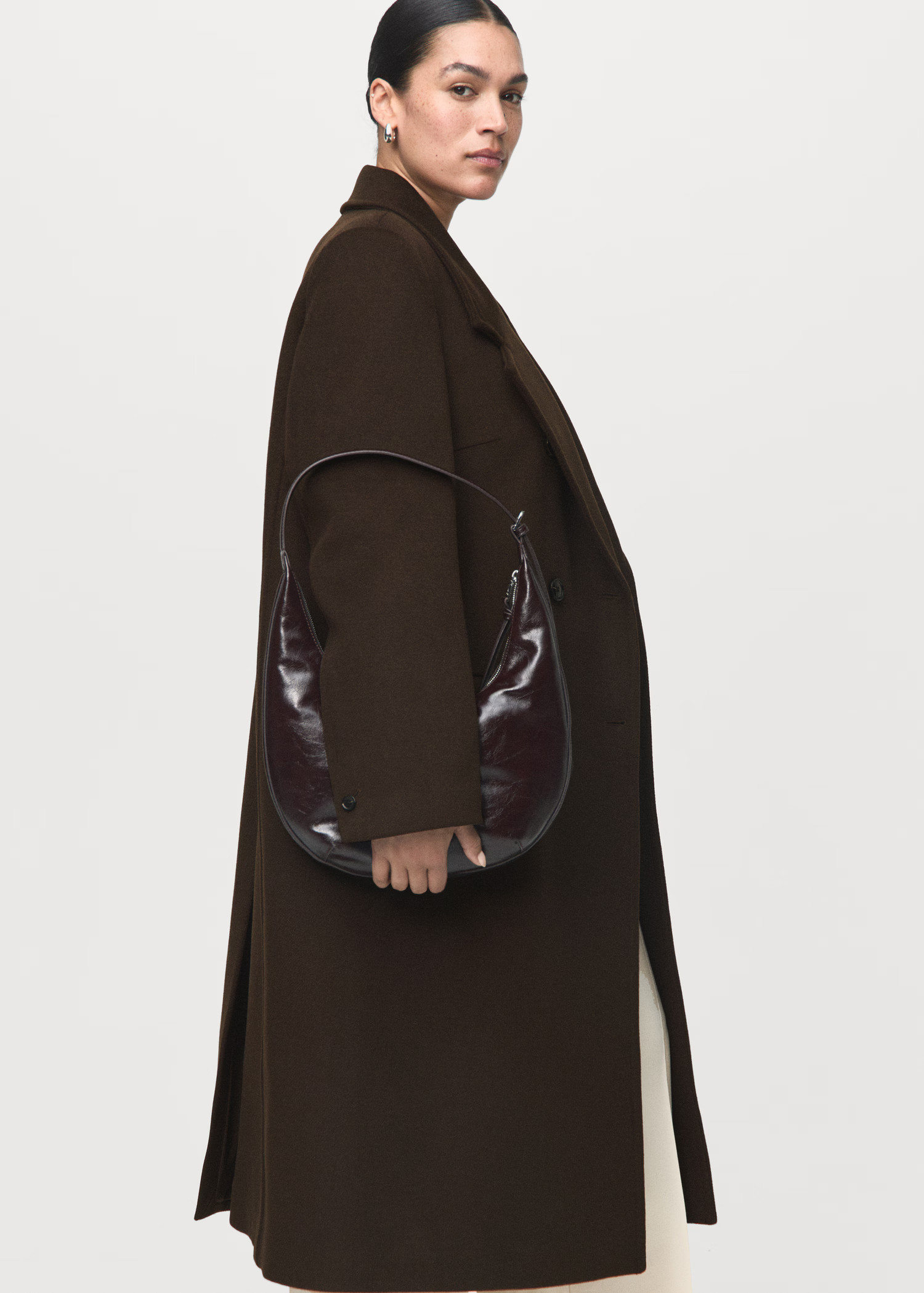 Cappotto lana doppia abbottonatura - Donna | MANGO Italia | Mango EU