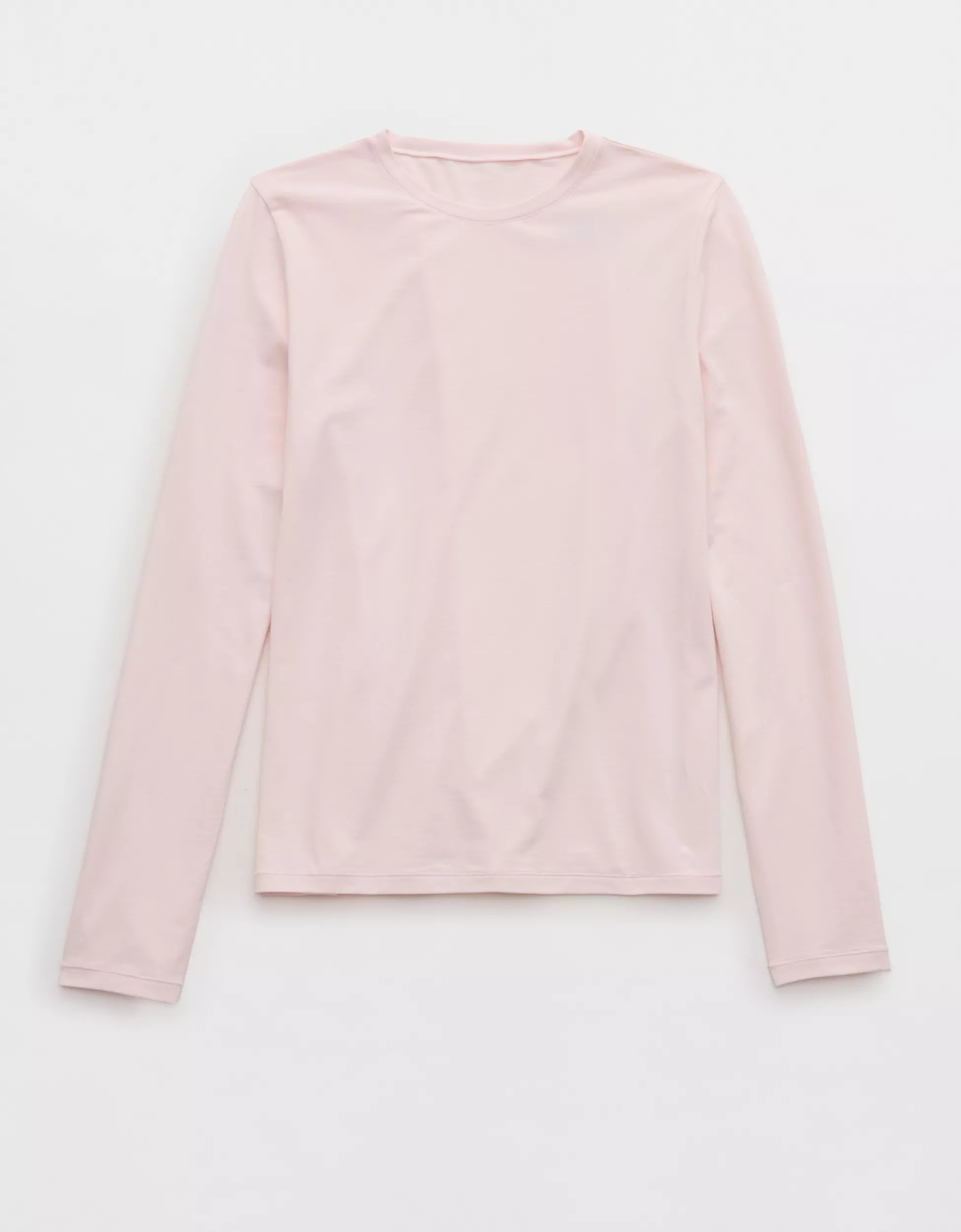 SMOOTHEZ Cotton Blend BESTEES Long Sleeve Crew T-Shirt | Aerie