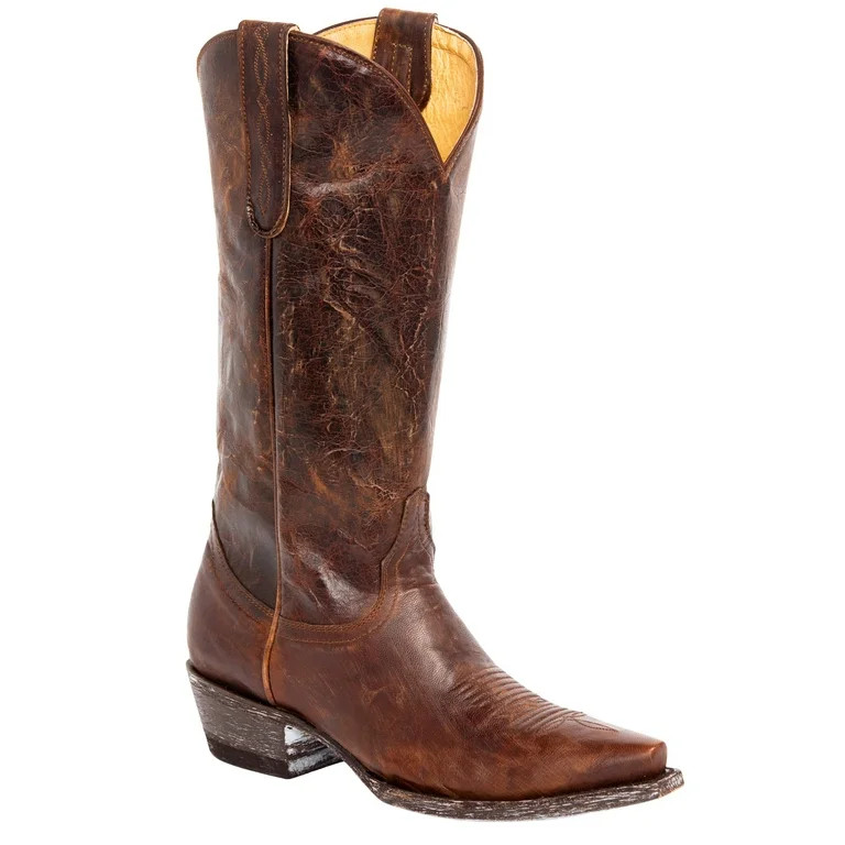 Idyllwind Women's Wildwest Western Boot Snip Toe Brown 7 1/2 M  US - Walmart.com | Walmart (US)