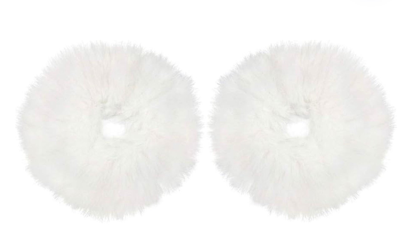 Furry scrunchie. Christmas accessories. Christmas hair accessories. 

#LTKBeauty #LTKHoliday #LTKGiftGuide