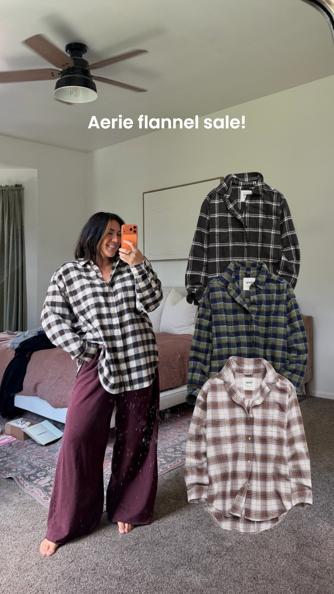 The coziest oversized flannels on sale! Literally the best I stock up every year. I do a L for extra oversized but could do a M too!