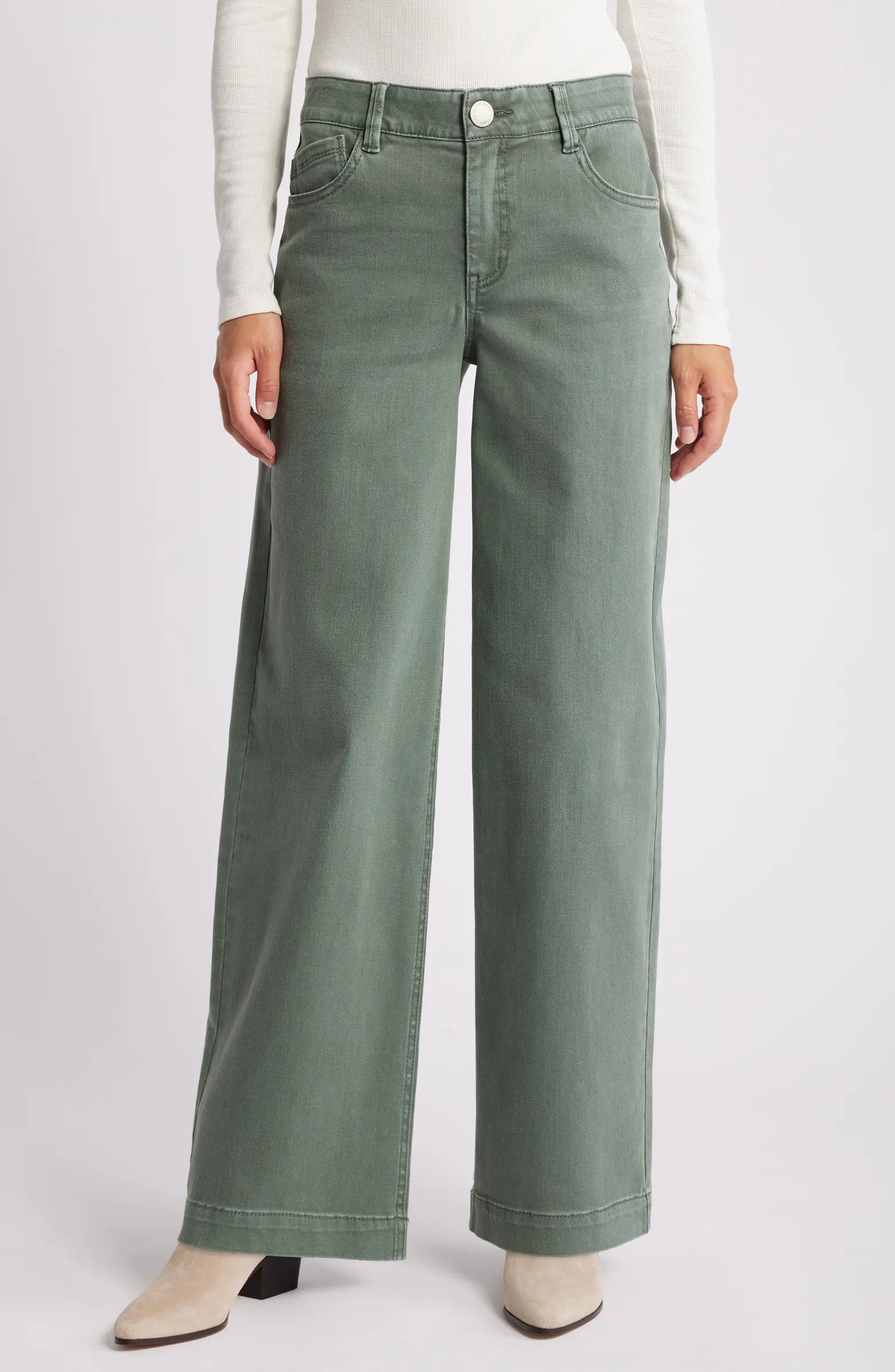 'Ab'Solution High Waist Wide Leg Jeans | Nordstrom