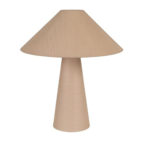 Bloomingville Tall Linen Table Lamp with Shade and Inline Foot Switch, Natural | Amazon (US)