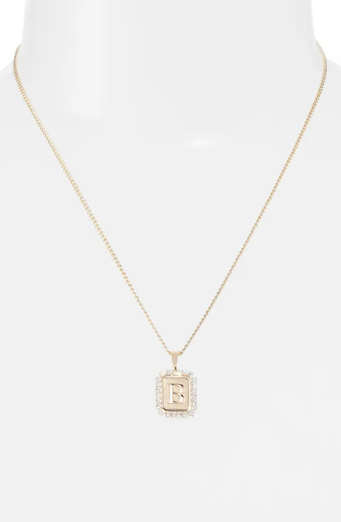 Bracha Royal Initial Card Necklace | Nordstrom | Nordstrom