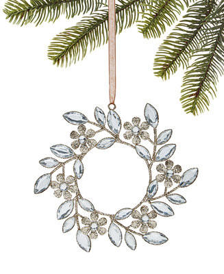 Holiday Lane Jeweled Elegance Wreath Ornament, Exclusively at Macy's - Macy's | Macy's