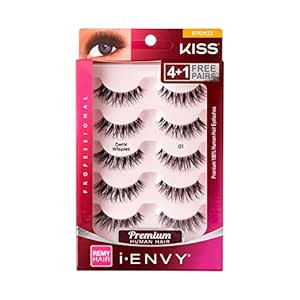I-ENVY by KISS Beyond Naturale 01 Lashes Demi Wispies 5 Pair 1 Pack Natural Wispy Style KPEM33 | Amazon (US)
