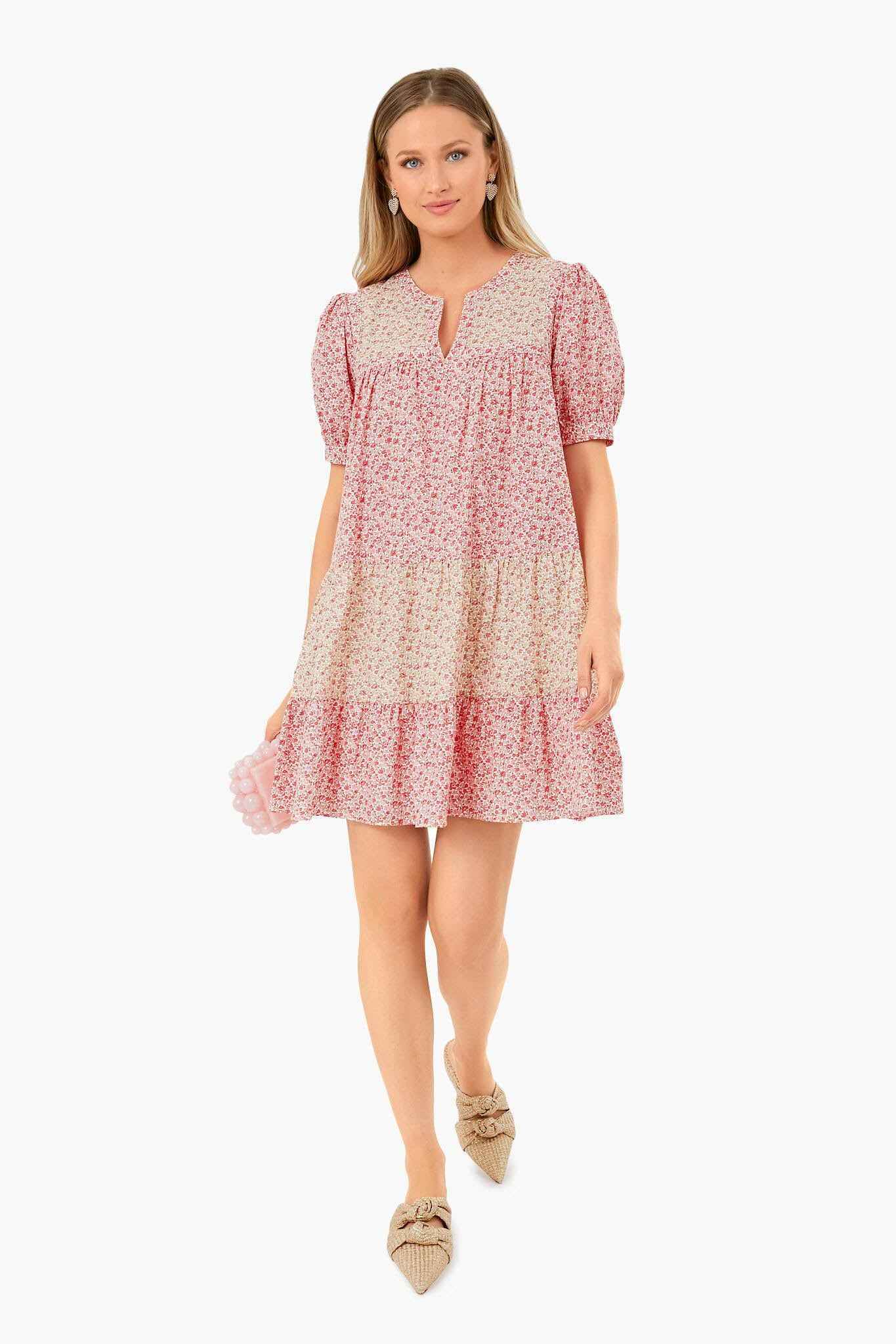 Multi Pink Floral Hana Mini Dress | Tuckernuck (US)