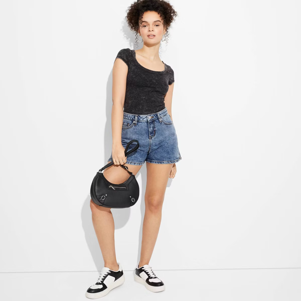 Women's High-Rise Midi Jean Shorts - Wild Fable™ | Target